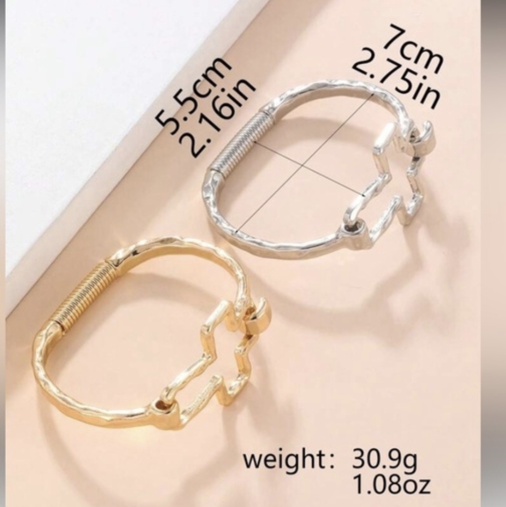 Cross Flex Cuff Bracelet - Picture 3 of 3